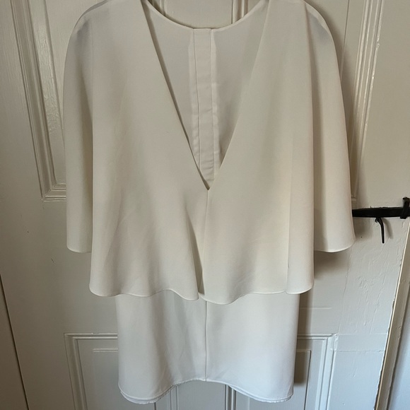 Revolve White Low Cut Mini Dress - Picture 3 of 5